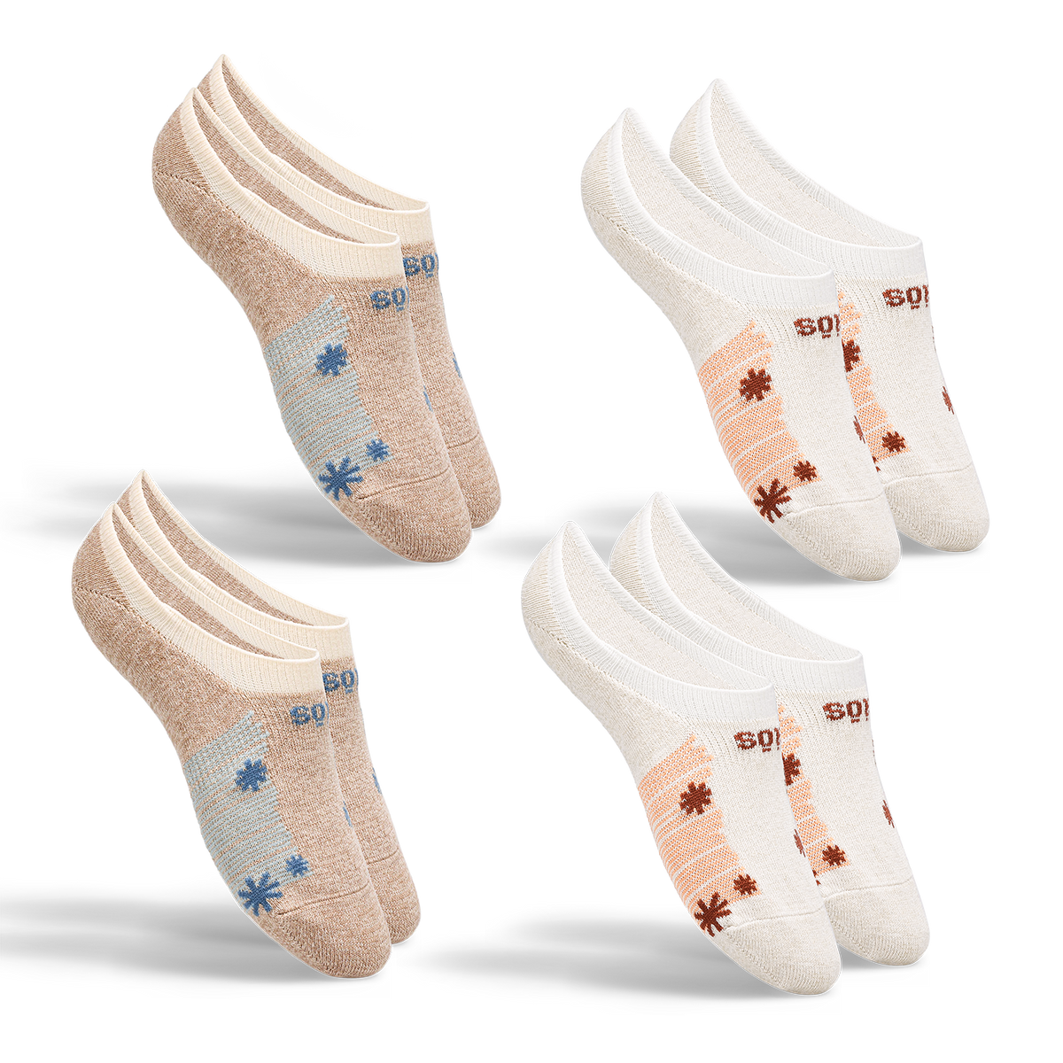 Taos Footwear No Show Stars and Stripes Socks